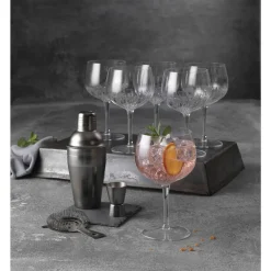 Outlet Luigi Bormioli Mixology Spansk gin & tonic-glas 4 stk. Klar