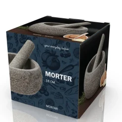 Hot Funktion Morter med støder Granitgrå