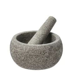 Hot Funktion Morter med støder Granitgrå