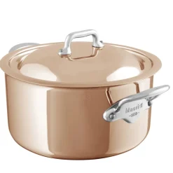 Best Mauviel M'6s Gryde med låg Kobber/Stål