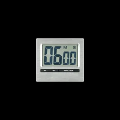 Clearance Plus termometre m/stort display Minutur digital Aluminium