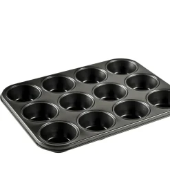 Online Blomsterbergs Muffinform til 12 stk. Black Steel