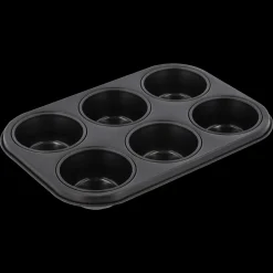 Clearance Blomsterbergs Muffinform til 6 stk. Black Steel