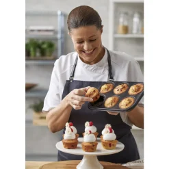 Clearance Blomsterbergs Muffinform til 6 stk. Black Steel