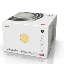 Hot Rosti NEW Margrethe Miniskålesæt 6 dele 6 dele Hvid