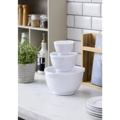 New Rosti NEW Margrethe Røreskålesæt 6 dele 6 dele Hvid