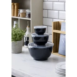 Hot Rosti NEW Margrethe Røreskålesæt 6 dele 6 dele Carbon black