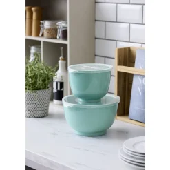 Clearance Rosti NEW Margrethe Røreskålesæt 4 dele 4 stk. Nordic green
