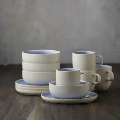 Sale Studio Round North Brunchsæt 12 dele Matte white/Shiny river