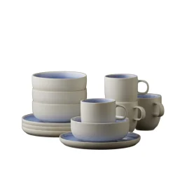 Sale Studio Round North Brunchsæt 12 dele Matte white/Shiny river