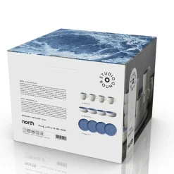 Outlet Studio Round North Brunchsæt 12 dele Matte white/Matte river
