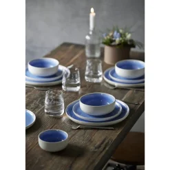 Discount Studio Round North Frokosttallerken Matte white/Shiny river