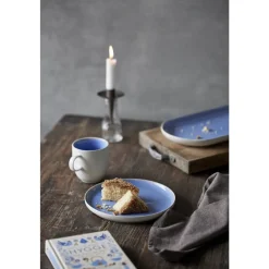 Discount Studio Round North Frokosttallerken Matte white/Shiny river