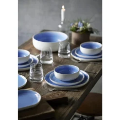 Discount Studio Round North Frokosttallerken Matte white/Shiny river