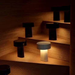 New Zone Denmark Oblong Lampe Warm Grey