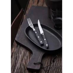 Hot Gense Old Farmer Black Steakbestik/grillbestik 4 dele Sort/Stål