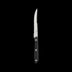 New Gense Old Farmer Black Steakkniv Sort/Stål