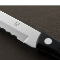 New Gense Old Farmer Black Steakkniv Sort/Stål