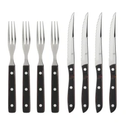 Gense Old Farmer Classic Steakbestik/grillbestik 8 dele Stål/Tr&aelig;