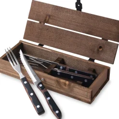 Gense Old Farmer Classic Steakbestik/grillbestik 4 dele Stål/Tr&aelig;