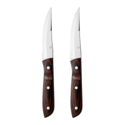 New Gense Old Farmer Classic Steakkniv XL 2 stk. Stål/Tr&aelig;