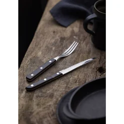 Outlet Gense Old Farmer Classic Steakkniv Stål/Tr&aelig;