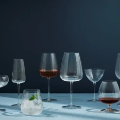 Outlet Luigi Bormioli Optica Gin & tonic-glas burgundy 4 stk. Klar