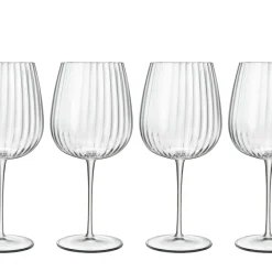 Outlet Luigi Bormioli Optica Gin & tonic-glas burgundy 4 stk. Klar