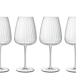 Outlet Luigi Bormioli Optica Rødvinsglas Bordeaux 4 stk. Klar
