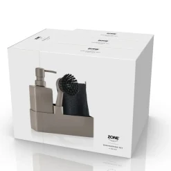 Clearance Zone Denmark Opvaskesæt 4 dele Taupe