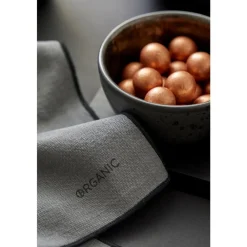 Best Södahl organic ORGANIC by BITZ/Södahl Stofservietter 2 stk. Grey/Black