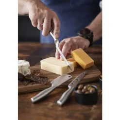 Online HOLM Ostebræt med 3 knive Akacie