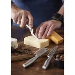 Online HOLM Ostebræt med 3 knive Akacie