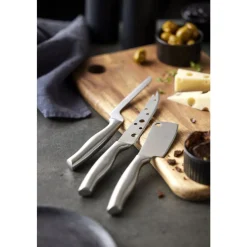 Online HOLM Ostebræt med 3 knive Akacie