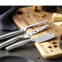 Online HOLM Ostebræt med 3 knive Akacie