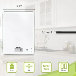 Outlet Soehnle Page Compact 300 Køkkenvægt Hvid