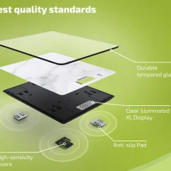 New Soehnle Page Compact 300 Køkkenvægt Marmorhvid