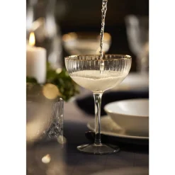 New Lyngby Glas Palermo Gold Cocktailglas 4 stk. Klar