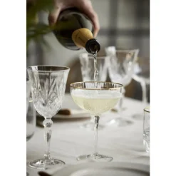 New Lyngby Glas Palermo Gold Cocktailglas 4 stk. Klar