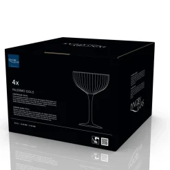 New Lyngby Glas Palermo Gold Cocktailglas 4 stk. Klar
