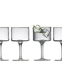 Clearance Lyngby Glas Palermo Gold Gin & tonic-glas 4 stk. Klar