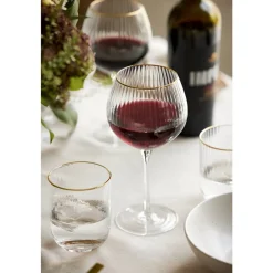 Online Lyngby Glas Palermo Gold Ginglas 4 stk. Klar