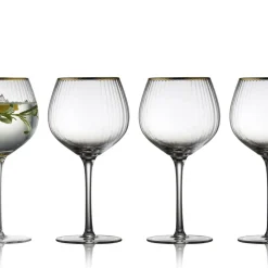 Online Lyngby Glas Palermo Gold Ginglas 4 stk. Klar