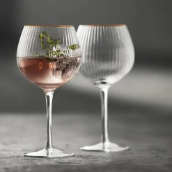 Online Lyngby Glas Palermo Gold Ginglas 4 stk. Klar