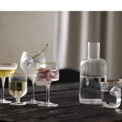 Online Lyngby Glas Palermo Gold Ginglas 4 stk. Klar