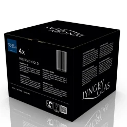 Lyngby Glas Palermo Gold Highball 4 stk. Klar