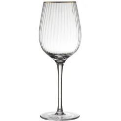 New Lyngby Glas Palermo Gold Rødvinsglas 4 stk. Klar