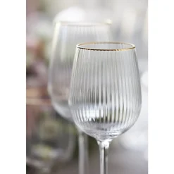 New Lyngby Glas Palermo Gold Rødvinsglas 4 stk. Klar