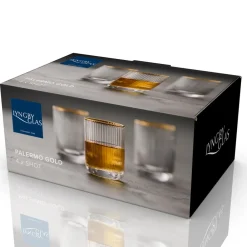 Clearance Lyngby Glas Palermo Gold Shotglas 6 stk. Klar