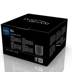 New Lyngby Glas Palermo Gold Tumbler 4 stk. Klar